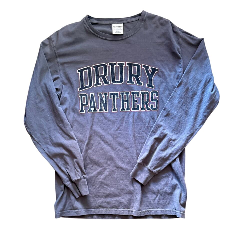 ComfortWash Drury Panthers Shirt Long Sleeve Modern Mens Size Medium Gray